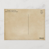 Minoïsche vrouw in gedachten briefkaart (Achterkant)