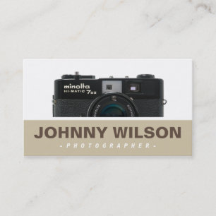 minolta camera QR-code fotograaf Visitekaartje