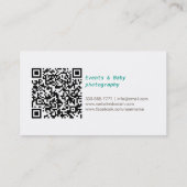 minolta camera QR-code fotograaf Visitekaartje (Achterkant)