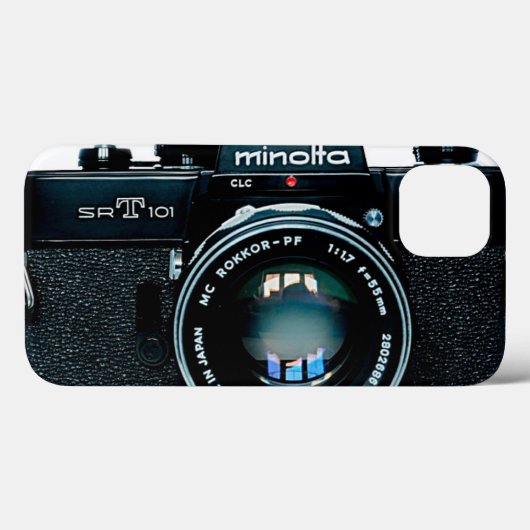 Minolta SR-T 101 zwarte camera Case-Mate iPhone Case (Achterkant (horizontaal))