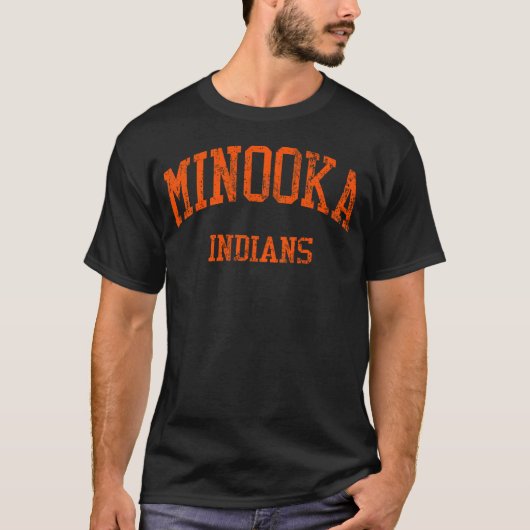 Minooka School Hs Minooka Il Vintage T-shirt (Voorkant)