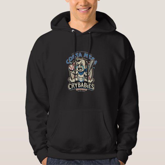 Minor League Baseball Team Costa Mesa Crybabies Hoodie (Voorkant)