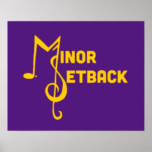 Minor Setback poster (Voorkant)