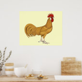 Minorca: Buff Rooster Poster (Keuken)