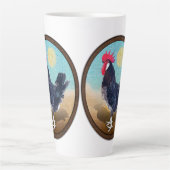 Minorca Haan Vintage Ovaal Latte Mok (Voorkant)