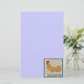 Minorca: ouderwetse rooster briefpapier (Staand voorkant)