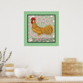 Minorca: ouderwetse rooster poster (Keuken)