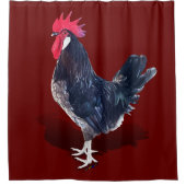 Minorca Rooster Douchegordijn (Voorkant)