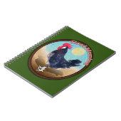 Minorca Rooster Goedemorgen  Ovaal Notitieboek (Linkerzijde)