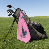 Minorca Rooster Golfhanddoek (Groen)