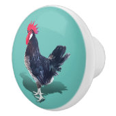 Minorca Rooster Keramische Knop (Rechts)