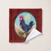 Minorca Rooster Ovaal Bad Handdoek (Wasdoekje)