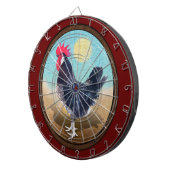 Minorca Rooster Ovaal Dartbord (Voorkant Rechts)