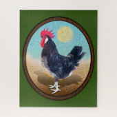 Minorca Rooster  Ovaal Legpuzzel (Verticaal)