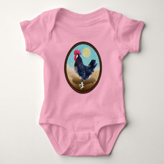 Minorca Rooster Ovaal Romper (Voorkant)