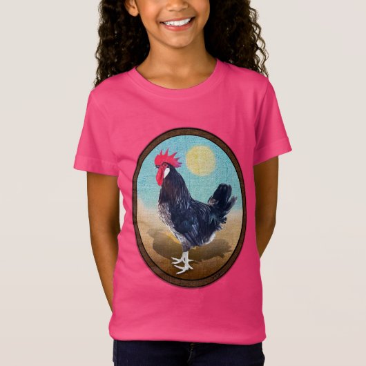 Minorca Rooster Ovaal T-shirt (Voorkant)