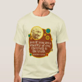 Minority of One Gandhi Quotation T-shirt (Voorkant)