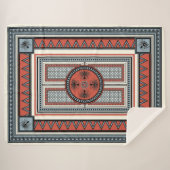 Minos' Hearth: Minoan Palace Sherpa Blanket Sherpa Deken (Voorkant (horizontaal))