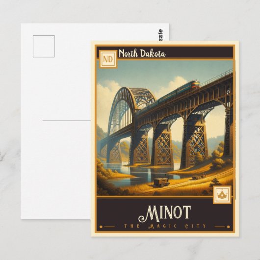 Minot, North Dakota | Briefkaart (Voorkant / Achterkant)
