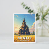 Minot Park North Dakota Briefkaart (Staand voorkant)