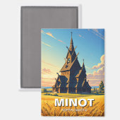 Minot Park North Dakota Magneet (Voorkant / Achterkant)