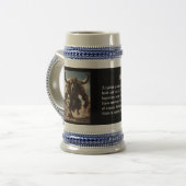 Minotaur bierpul (Voorkant links)