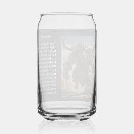 Minotaur  blikvorm glas