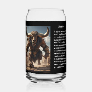 Minotaur blikvorm glas