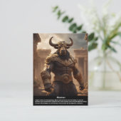 Minotaur Briefkaart (Staand voorkant)