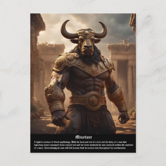 Minotaur Briefkaart (Voorkant)