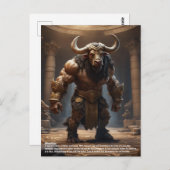 Minotaur Briefkaart (Voorkant / Achterkant)