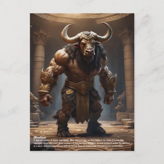 Minotaur Briefkaart (Voorkant)