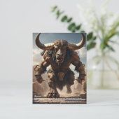 Minotaur Briefkaart (Staand voorkant)