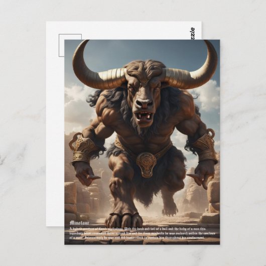 Minotaur Briefkaart (Voorkant / Achterkant)