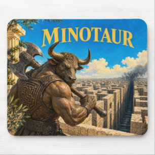 Minotaur, gotische fantasie monster muismat