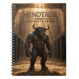 Minotaur Labyrint Hart Donkere Bioscoop Notitieboek