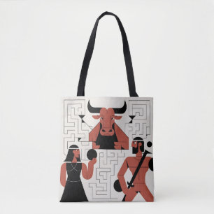Minotaur Labyrinth-Tas Tote Bag