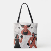 Minotaur Labyrinth-Tas Tote Bag (Achterkant)