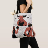 Minotaur Labyrinth-Tas Tote Bag (Dichtbij)
