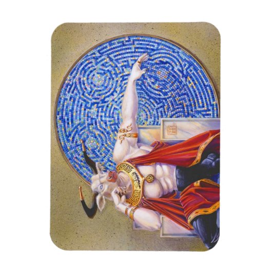 Minotaur met mozaïek magneet (Verticaal)