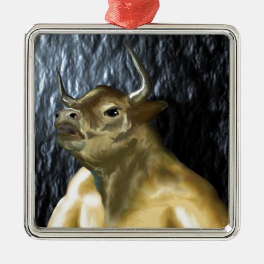 Minotaur Metalen Ornament (Voorkant)