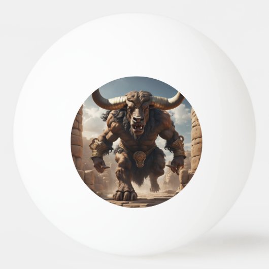 Minotaur Pingpongbal (Voorkant)