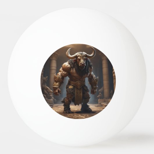 Minotaur Pingpongbal (Voorkant)