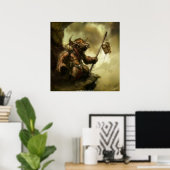Minotaur Poster (Thuiskantoor)
