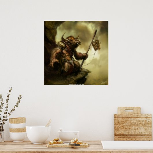 Minotaur Poster (Keuken)
