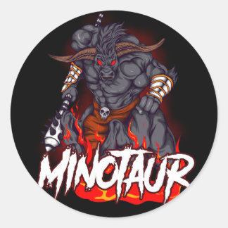 minotaur ronde sticker