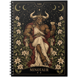 Minotaur, Starlit Tarot Kunst Notitieboek