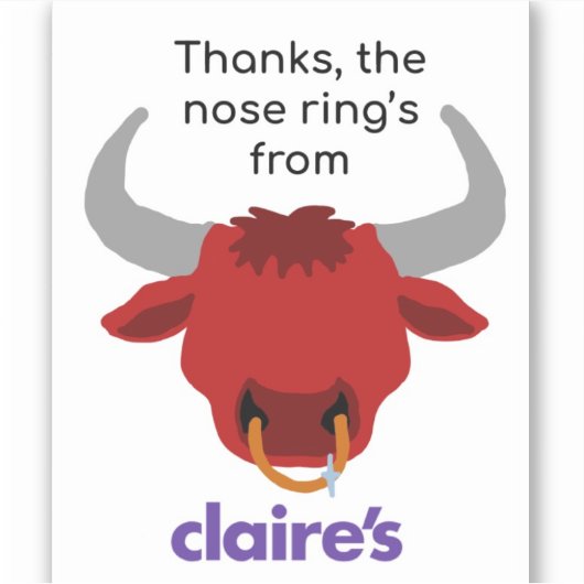 Minotaur Sticker (Voorkant)