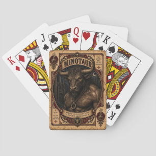 Minotaur, Vintage Circus Monsters Pokerkaarten
