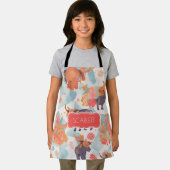 Minotaur Waterverf Kleurrijke Gepersonaliseerde Pa Schort (Insitu)